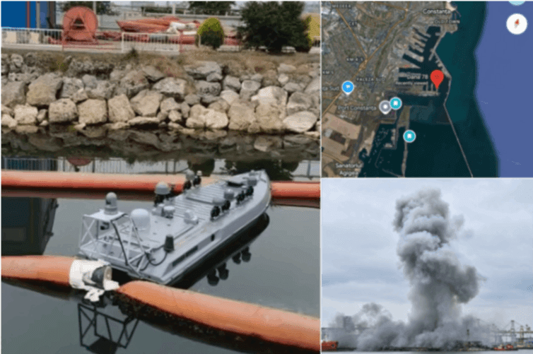 ANALIZĂ ArmySfera.ro. Cum a ajuns drona marină în Dana 78 din Portul Constanța? Accident sau navigație intenționată?